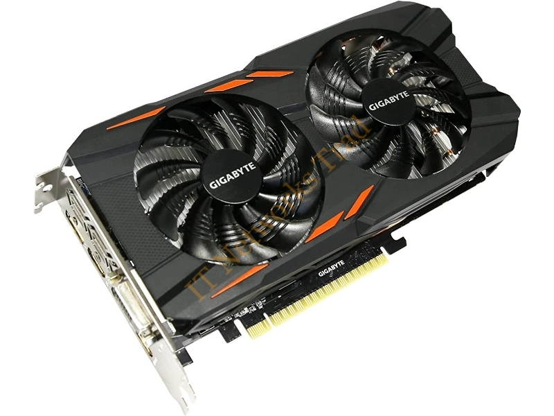 GV-N1050WF2-2GD Gigabyte GeForce GTX 1050 2GB GDDR5 128-Bit HMDI / DisplayPort / Dual-Link DVI-D PCI Express 3.0 x16 Video Graphics Card