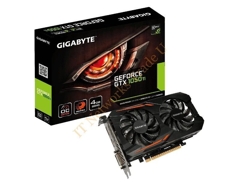 Gigabyte GV-N105TOC-4GD GeForce GTX 1050 Ti 4GB GDDR5 graphics card