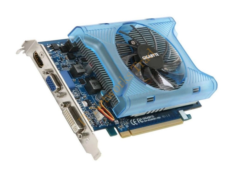 GV-N220OC-1GI Gigabyte GeForce GT 220 1GB DDR3 128-Bit PCI Express 2.0 Video Graphics Card