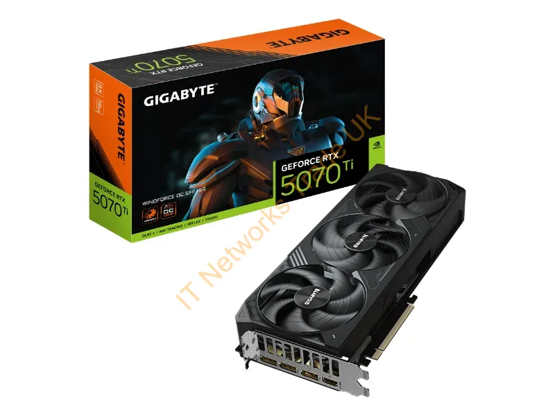 GV-N507TWF3OC-16GD - Gigabyte Geforce Rtx 5070 Ti Windforce Oc Sff 16G Nvidia 16 Gb Gddr7