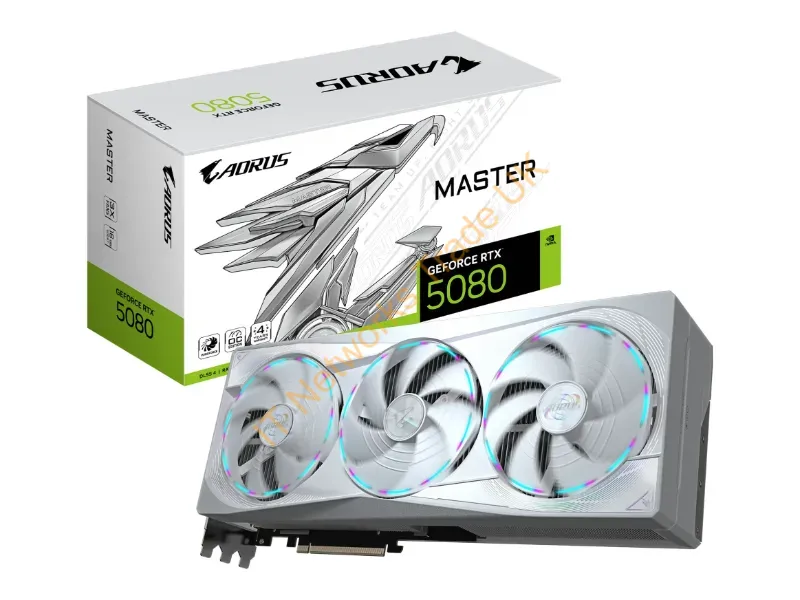 GV-N5080AORUSMICE-16GD - Gigabyte Aorus Geforce Rtx 5080 Master Ice 16G Nvidia 16 Gb Gddr7
