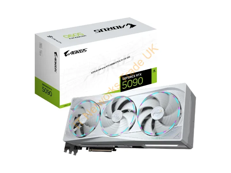 GV-N5090AORUSSTICE-32GD - Gigabyte Aorus Geforce Rtx 5090 Stealth Ice 32G Nvidia 32 Gb Gddr7