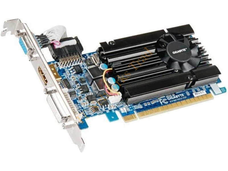 GV-N610D3-1GI Gigabyte GeForce GT 610 1GB DDR3 64-Bit HDMI / DVI-I PCI Express 2.0 Video Graphics Card