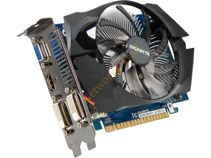 GV-N740D5OC-1GI Gigabyte GeForce GT 740 1GB GDDR5 128-Bit Dual-link DVI-D / D-Sub / HDMI PCI Express 3.0 Video Graphics Card