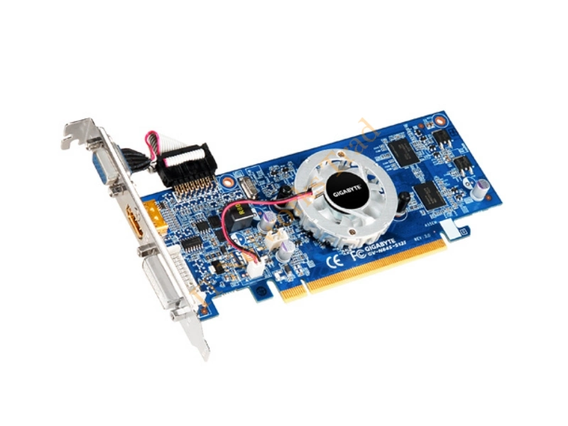 GV-N84S-512I Gigabyte GeForce 8400 GS 512MB GDDR2 64-Bit PCI Express 2.0 Video Graphics Card