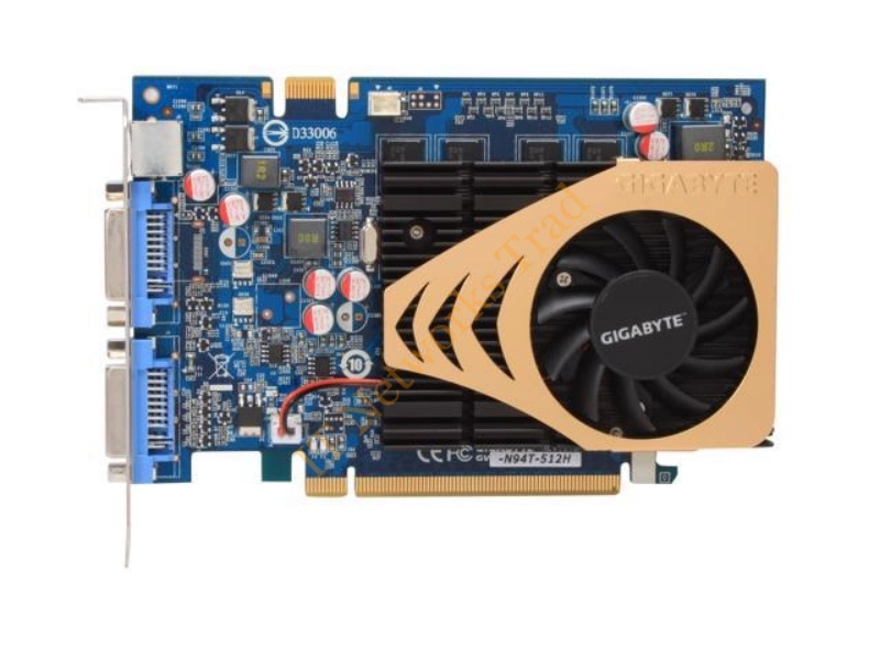 GV-N94T-512H Gigabyte GeForce 9400GT 512MB GDDR2 128-Bit /HDMI / DVI / HDTV PCI Express 2.0 x16 Video Graphics Card