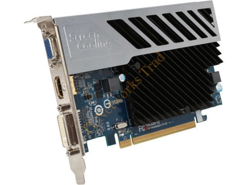 GV-R455D3-512I Gigabyte ATI Radeon HD 4550 512MB DDR3 64-Bit DVI/HDMI PCI Express 2.0 x 16 Video Graphics Card