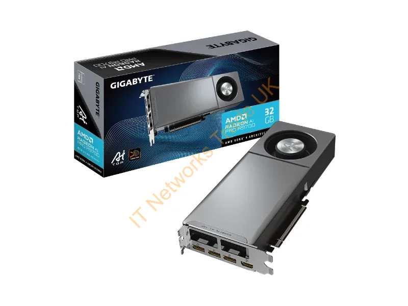 GV-R9700AITOP-32GD - Gigabyte Radeon Ai Pro R9700 Ai Top 32G Amd 32 Gb Gddr6