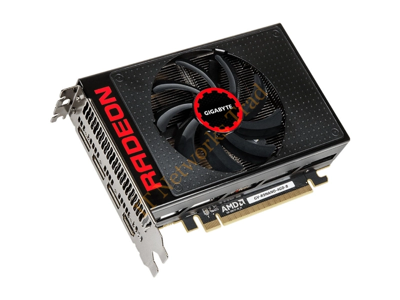 GV-R9NANO-4GD-B Gigabyte Radeon R9 Nano 4GB HBM PCI Express 3.0 Video Graphics Card