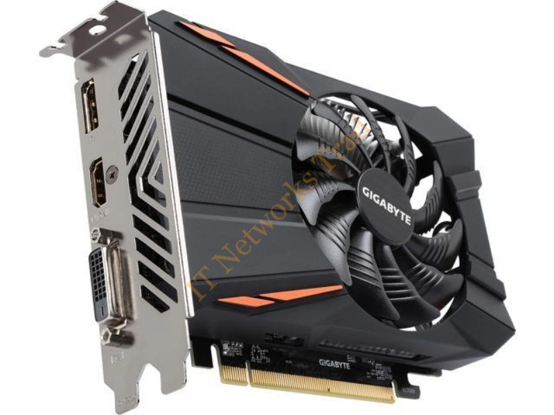 GV-RX560OC-2GD Gigabyte Radeon RX560 2GB GDDR5 128-Bit HMDI / DisplayPort / Dual-Link DVI-I PCI Express Video Graphics Card