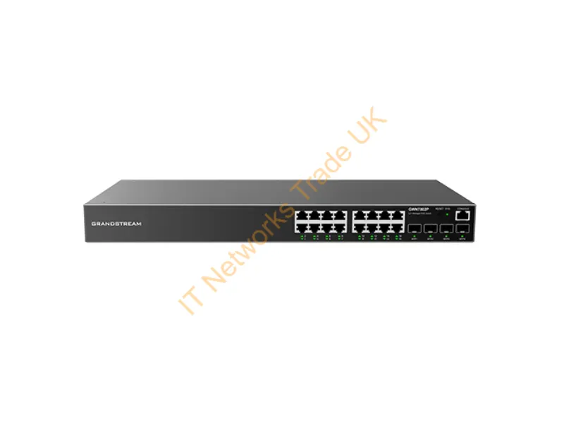 GWN7802P - Grandstream Networks Gwn7802P Network Switch Managed L2+ Gigabit Ethernet (10/100/1000) Power Over Ethernet (Poe) 2U Black