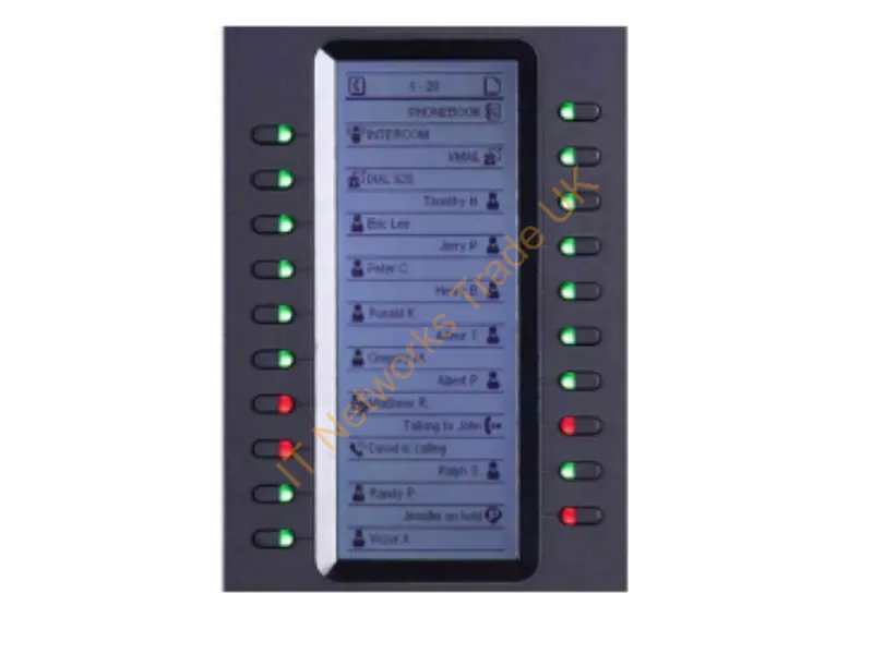 GXP2200EXT - Grandstream Networks Gxp2200Ext Ip Add-On Module Black 20 Buttons