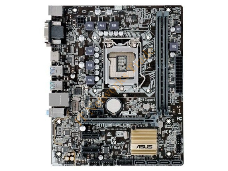 H110-PLUS ASUS Intel H110 Chipset 2x DIMM 4x SATA 6GB/s System Board Socket LGA 1151 Desktop Motherboard