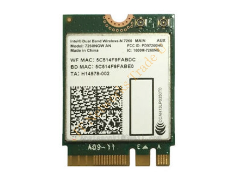H14978-002 HP Dual-Band 7260AN Wireless Bluetooth Wireless LAN Controller
