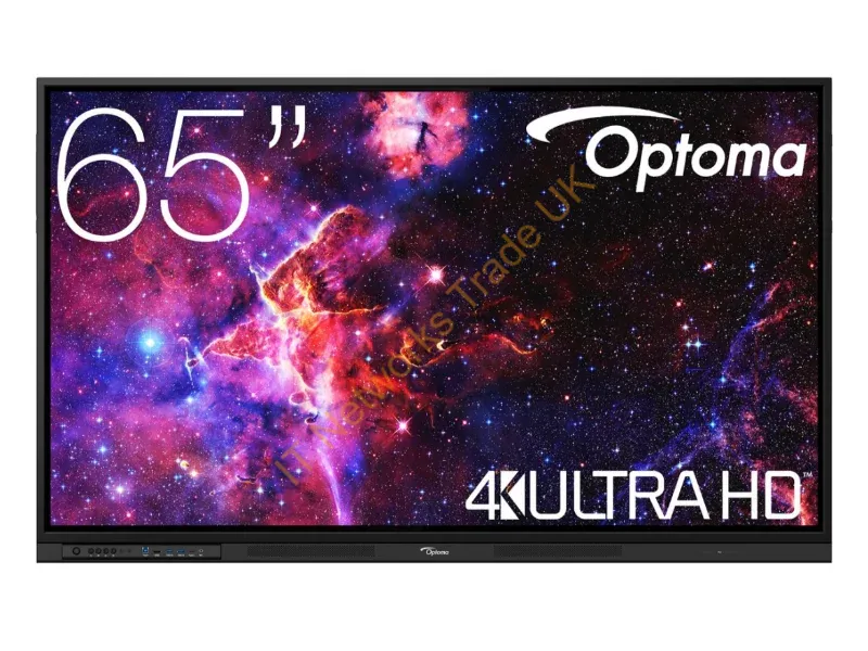 H1F0H06BW101 - Optoma 3653RK interactive whiteboard 165.1 cm (65") 3840 x 2160 pixels Touchscreen Black