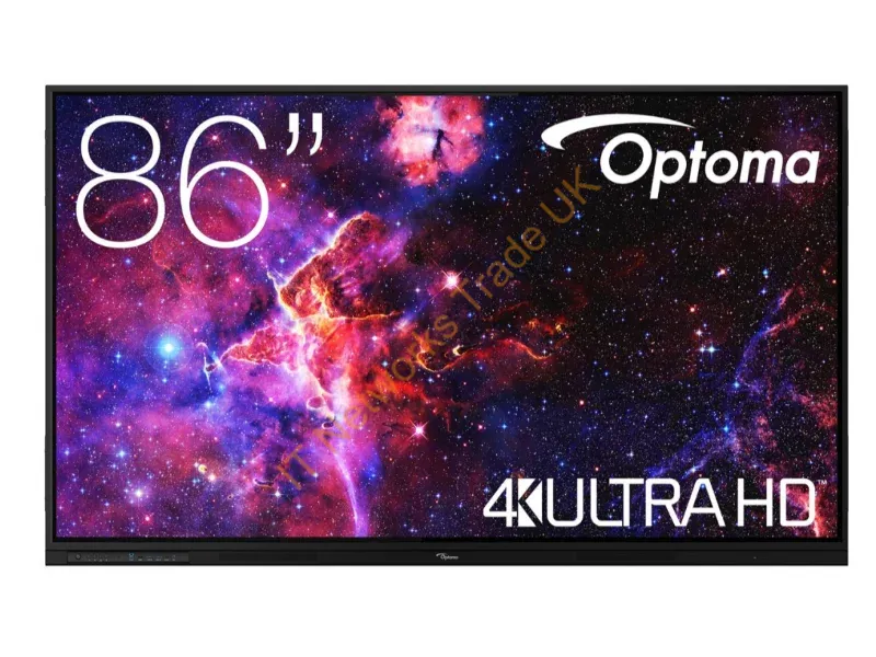 H1F0H08BW101 - Optoma H1F0H08BW101 interactive whiteboard 2.18 m (86") 3840 x 2160 pixels Touchscreen Black USB