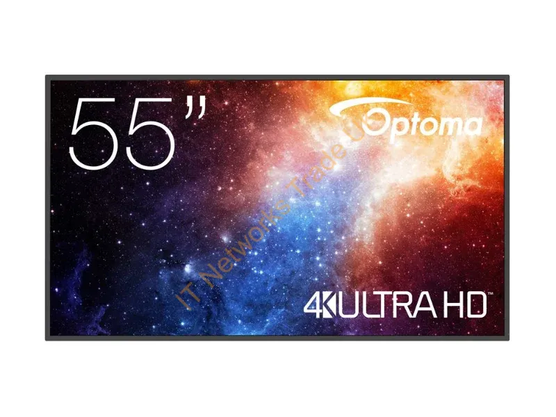 H1F2C0MBW101 - Optoma N3551K Digital signage flat panel 139.7 cm (55") LED Wi-Fi 450 cd/m� 4K Ultra HD Black Android 11 24/7