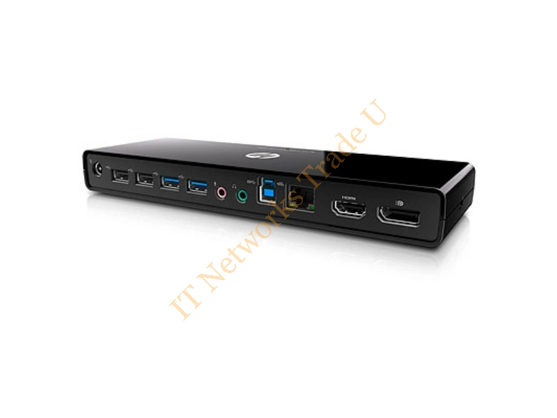 HP 3005pr USB 3.0 Port Replicator USB 3.0 (3.1 Gen 1) Type-A Black Accessory