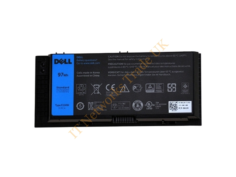 H1MNH Dell 9-Cell 97Wh Battery for Precision M4800 / 6800 Laptop Laptop Battery