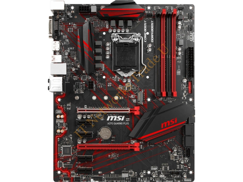 MSI H370 GAMING PLUS IntelH370 LGA 1151 (Socket H4) ATX motherboard