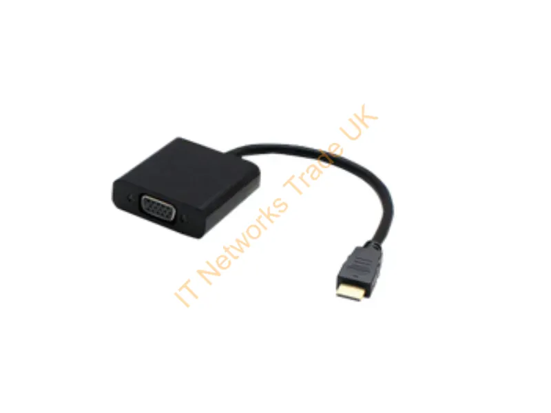 H4F02UT#ABA-AO-5PK - Addon Networks H4F02Ut#Aba-Ao-5Pk Video Cable Adapter 7.87" (0.2 M) Hdmi Vga (D-Sub) Black