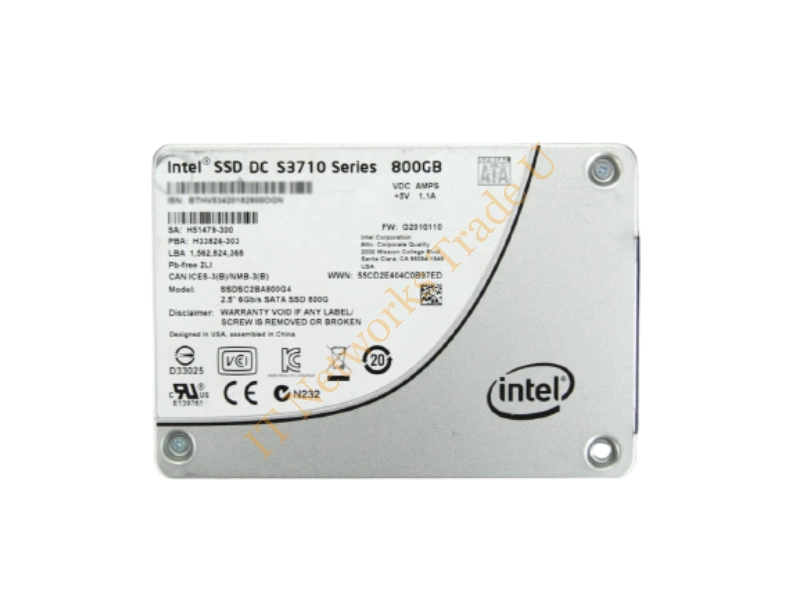 H51479-300 Intel 800GB Multi-Level Cell (MLC) SATA 6Gb/s 2.5-inch Solid State Drive SSD Storage