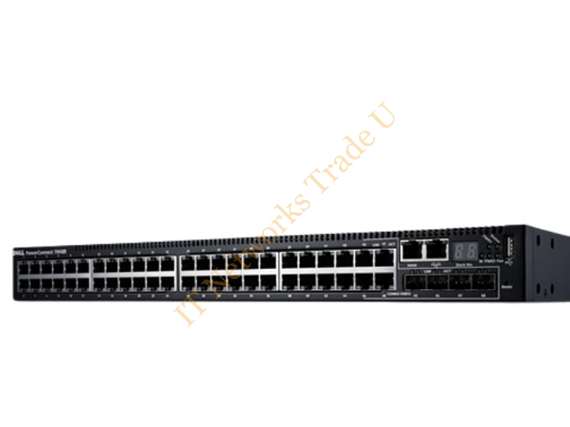 H6GRX Dell PowerConnect 7048R 48-Port 48 x 10/100/1000 + 4 x shared SFP Gigabit Ethernet Managed Switch Switch Module