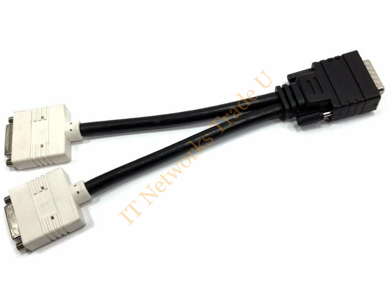 H9361 Dell DMS-59 to Dual DVI-I Y-Splitter Cable Connector