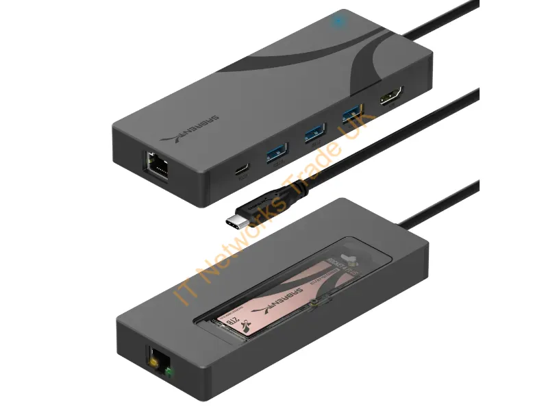 HB-6PNV - Sabrent Hb-6Pnv Interface Hub Usb Type-C 10000 Mbit/S Gray
