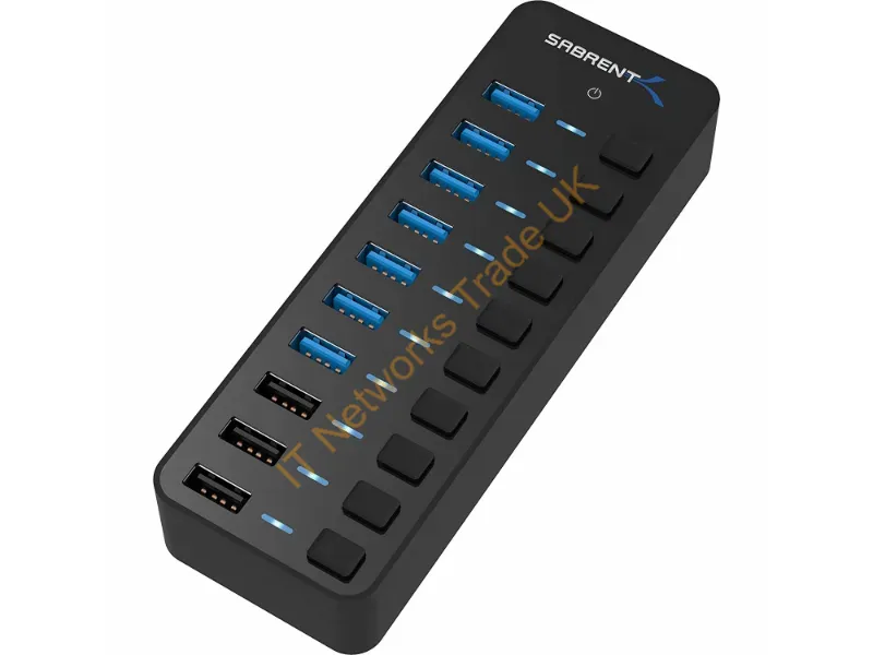 HB-B7C3-PK20 - Sabrent Hb-B7C3-Pk20 Interface Hub Usb 3.2 Gen 1 (3.1 Gen 1) Type-B 5000 Mbit/S Black