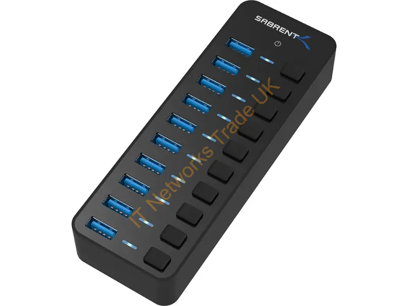 HB-BU10-PK20 - Sabrent Hb-Bu10-Pk20 Interface Hub Usb 3.2 Gen 1 (3.1 Gen 1) Type-B 5000 Mbit/S Black