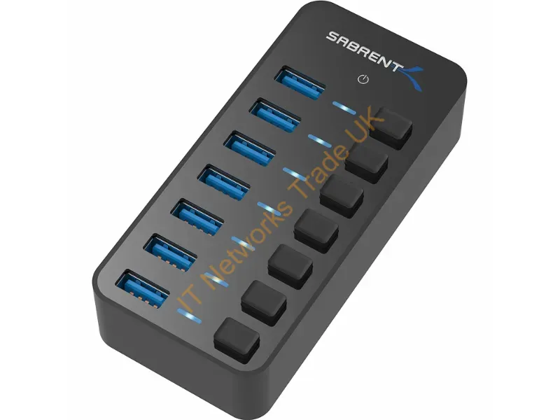 HB-BUP7-PK20 - Sabrent Hb-Bup7-Pk20 Interface Hub Usb 3.2 Gen 1 (3.1 Gen 1) Type-B 5000 Mbit/S Black