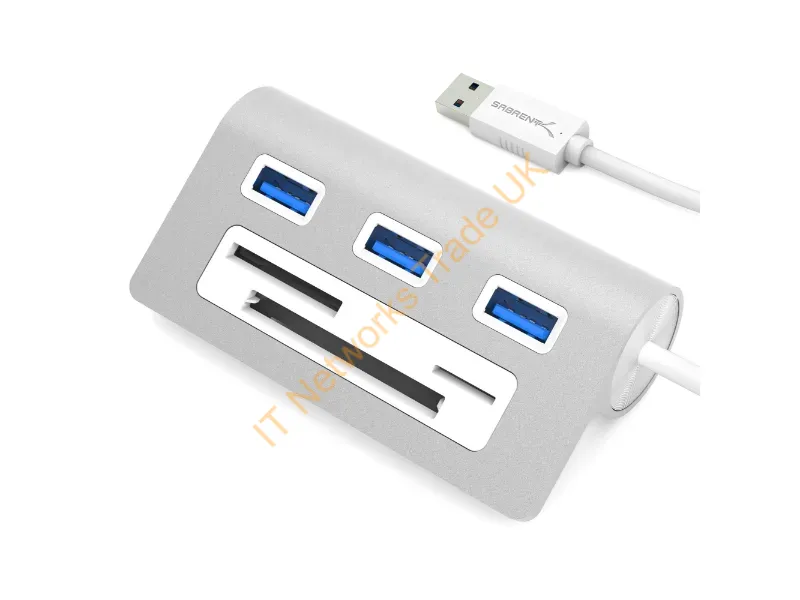 HB-MACR-PK40 - Sabrent Hb-Macr-Pk40 Laptop Dock/Port Replicator Usb 3.2 Gen 1 (3.1 Gen 1) Type-A Silver