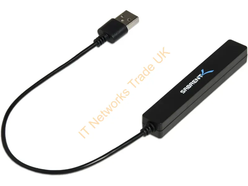 HB-MCRM-PK100 - Sabrent Hb-Mcrm-Pk100 Interface Hub Usb 2.0 480 Mbit/S Black