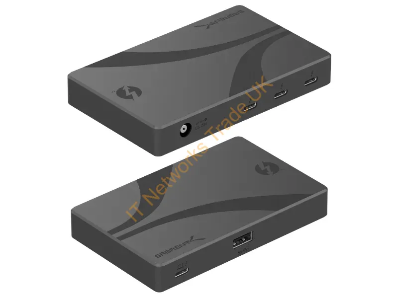 HB-TBT4 - Sabrent Hb-Tbt4 Interface Hub Thunderbolt 4 40000 Mbit/S Black