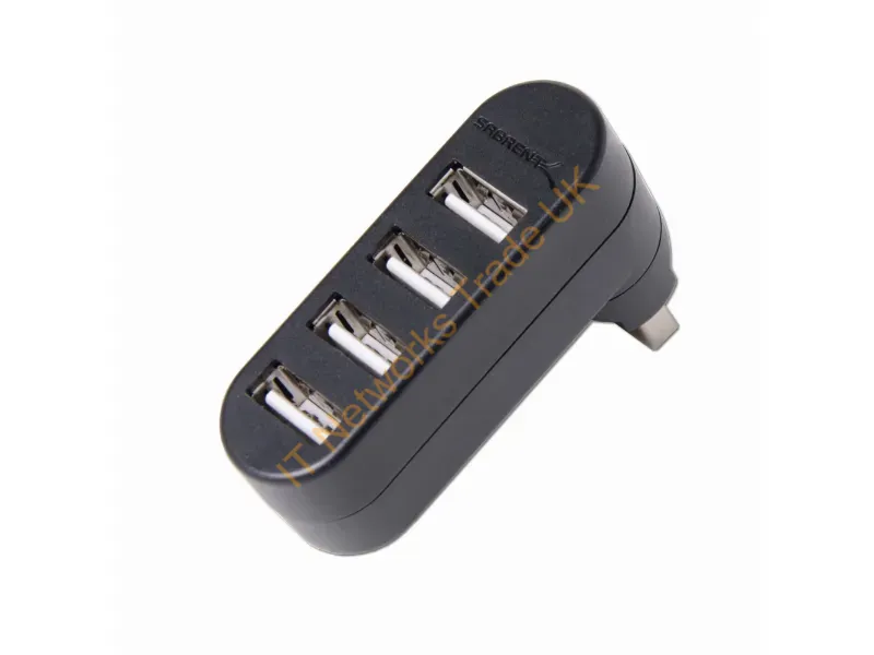 HB-UMN4-PK50 - Sabrent Hb-Umn4-Pk50 Interface Hub Usb 2.0 480 Mbit/S Black