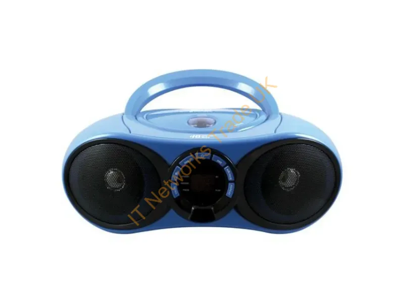 HB100BT2 - Hamiltonbuhl Audiomvp Boombox Cd/Fm Media Player With Bluetooth Receiver Portable Cd Player Blue