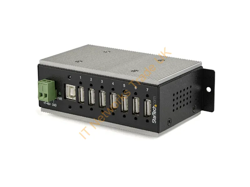 StarTech.com 7-Port Industrial USB Hub USB 2.0 15kV ESD Protection Accessory