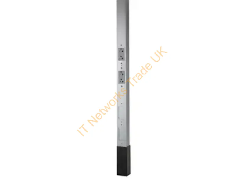 HBLPP10A - Hubbell Premise Wiring 10' 2" Aluminum Power Polewith 4 Knockouts 2 Channelsw/2 20A Receptacles