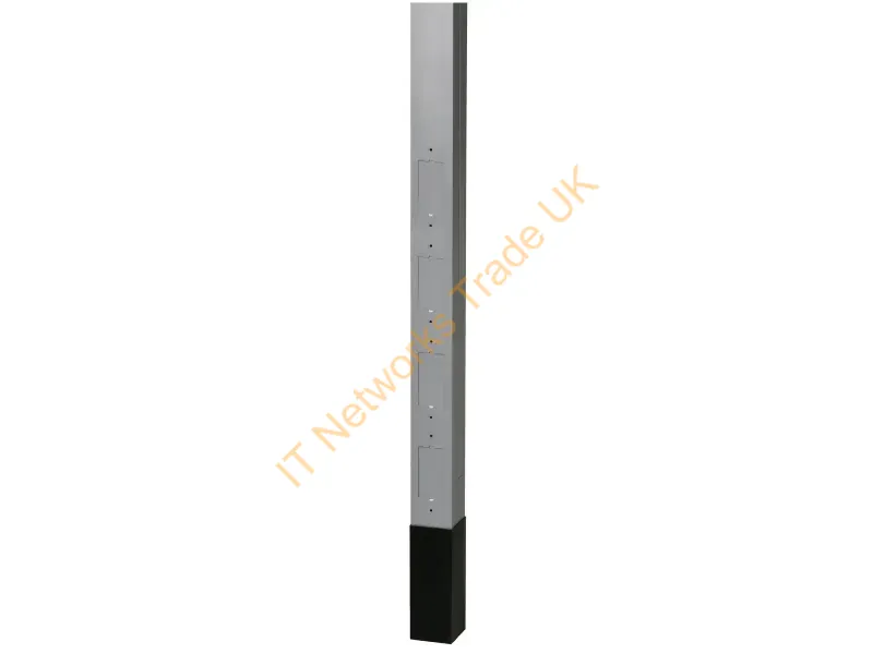 HBLPPO12A - Hubbell Premise Wiring 12' 2" High Power Polewith 4 Knockouts 2 Channelsw/2 20A Receptacles
