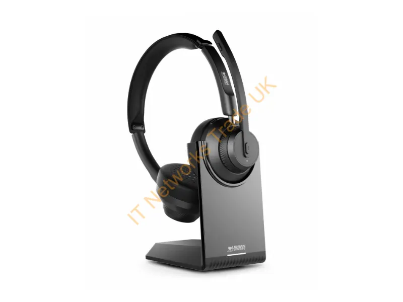 HBV65UF - Urban Factory Movee Pro Headset Wireless Head-Band Gaming Usb Type-C Bluetooth Charging Stand Black