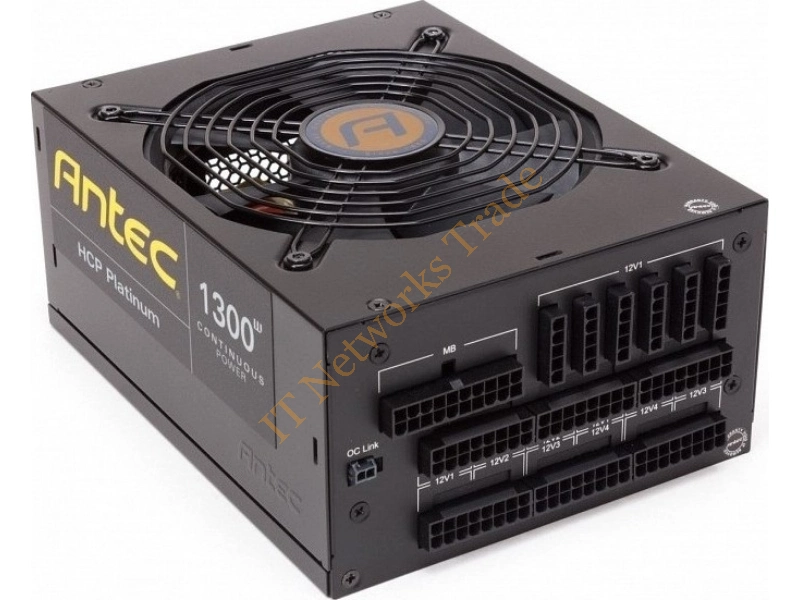 HCP-1300 Antec High Current Pro Platinum 1300-Watts 80-Plus TX 12V v2.32 & EPS 12V v2.92 Power Supply