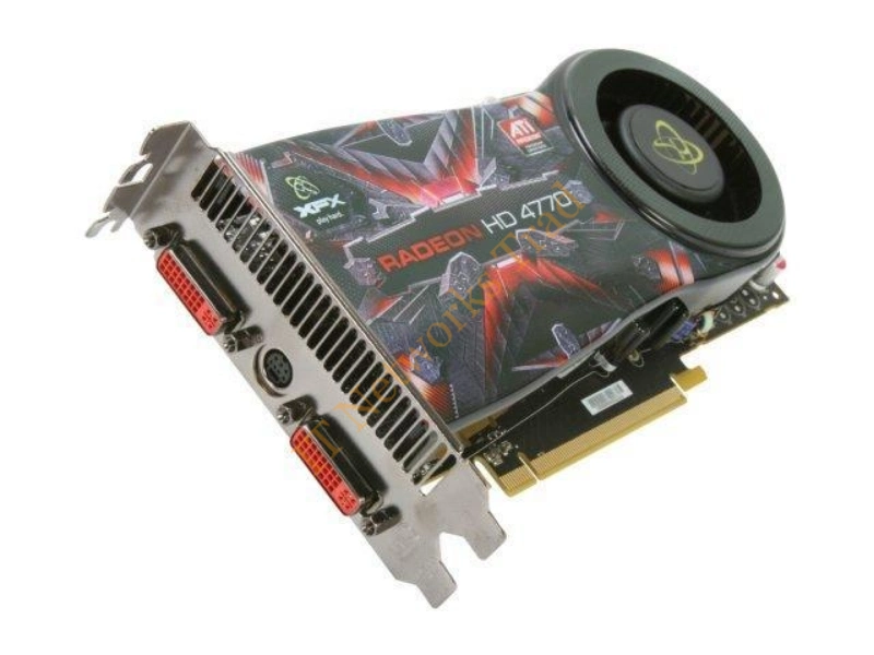 HD-477A-YDFC XFX Radeon HD 4770 512MB GDDR5 128-Bit PCI Express 2.0 x16 Dual DVI/ HDTV/ S-Video Out Video Graphics Card