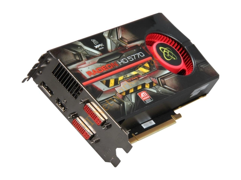 HD-577A-ZNFV XFX Radeon HD 5770 1GB GDDR5 128-Bit HDMI/ DisplayPort/ 2x DVI PCI Express 2.1 x16 Video Graphics Card