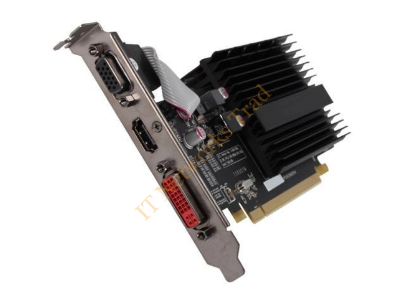 HD-645X-YNH2 XFX Radeon HD 6450 512MB 32-Bit DDR3 PCI Express 2.1 x16 HDMI/ DVI/ D-Sub HDCP Ready Low Profile Ready Video Graphics Card