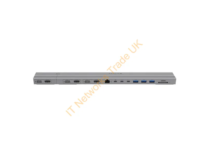 HD156-GL - Targus HyperDrive 4K 2 x USB 3.2 Gen 2 (3.1 Gen 2) Type-C Silver