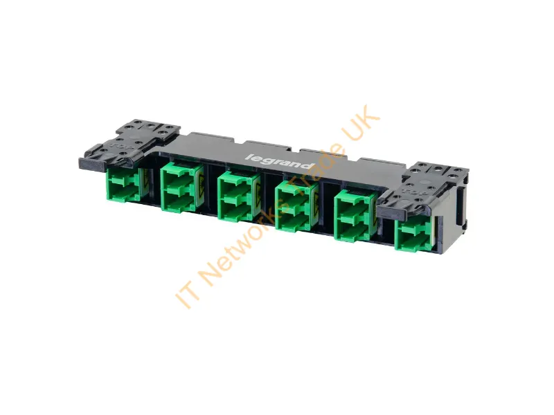 HD6FM-FLC2CC-00 - Legrand Hd6Fm-Flc2Cc-00 Fiber Optic Adapter Lc Black, Green