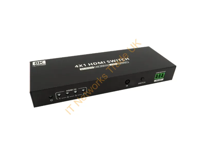 HD8K-SWB4 - Cables Direct 4X1 HDMI SWITCH MAN/AUTO 8K 60HZ
