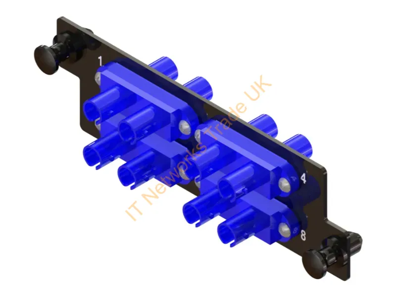 HDFP-STD08AC - Legrand Infinium Hdfp Fiber Optic Adapter St Black, Blue
