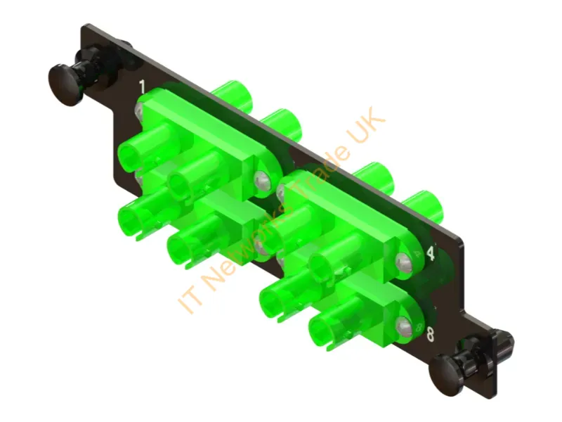 HDFP-STD08CC - Legrand Infinium Hdfp Fiber Optic Adapter St Black, Green